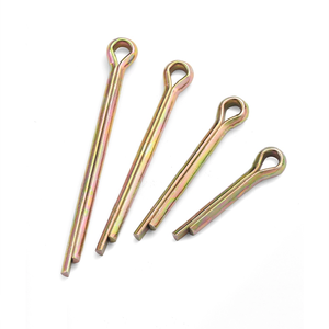 <span class=keywords><strong>ISO1234</strong></span> ชุบสังกะสี 70 #   สลักล็อคเหล็กกล้าคาร์บอน 5 มม. คุณภาพสูง ชุบสังกะสีเหลือง ขนาด M1 M1.5 M2 M2.5 M3 M4 M5 M6 M8 M10 - Product Image 1