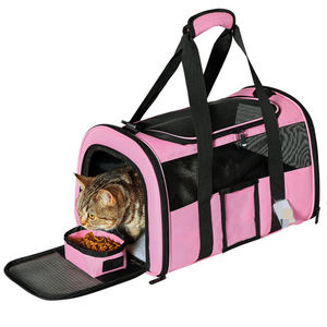 กระเป๋าใส่สุนัขแมวระบายอากาศได้กระเป๋าเป้สะพายหลังแบบกรงแมวพับได้แบบนิ่มสำหรับเดินทางกลางแจ้งกระเป๋าสะพายไหล่สำหรับสัตว์เลี้ยง - Product Image 1