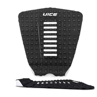 UICE dernière conception noir blanc EVA Deck Pad 3 pièces antidérapant mousse planche de surf Traction queue Pad pour le surf