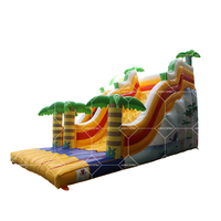 Grand château gonflable commercial pour enfants, toboggan aquatique extérieur et cavalier, jeux amusants pour adultes et enfants