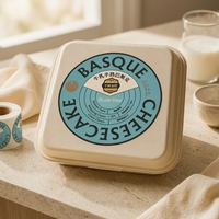 Étiquettes d'emballage alimentaire rondes personnalisées, autocollants adhésifs en rouleau, étiquettes imprimées pour boîtes à gâteaux au fromage