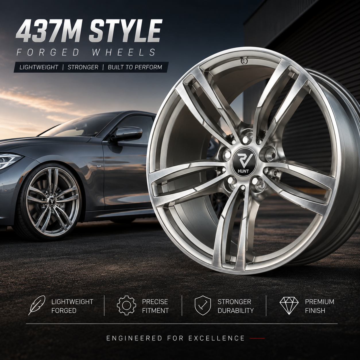 437M Wheels BMW 5x120 - Forged Alloy 18-20 Inch