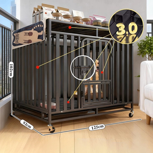 Jaula para Perros Grandes y Medianos con Inodoro, Casa para Mascotas con Valla Extra Gruesa para Perros como Golden Retriever, Samoyed y Labrador - Product Image 1