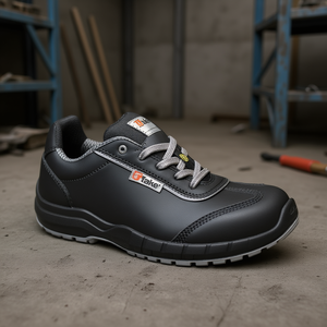 Ttake Granito Safety <b>Shoes</b> Black Steel Toe <b>Work</b> Footwear Size 42 - Product Image 3