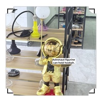 Grande chicha astronaute en résine, décoration d'intérieur, mobilier de bar, salon, chicha astronaute
