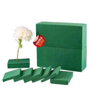 Bloc de mousse polyfoam vert, 20 pièces, pour arrangements floraux, bricolage - Product Image 1