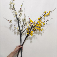 Bunga Lily Buatan Sentuhan Nyata Buatan Tangan, Batang Panjang 84 cm, Bunga Lily Sutra Imitasi Berlapis untuk Dekorasi