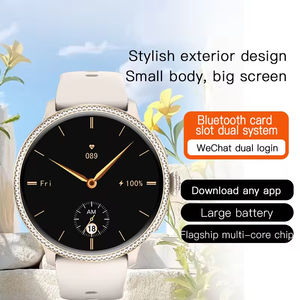 Montre connectée HKSF H80 entièrement sertie de diamants, écran AMOLED 1,6 pouces, 3 Go + 32 Go, carte SIM, appareil photo, Android, 850 mAh - Product Image 3