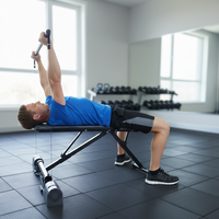Banco Plegable para OmniGo AM9, Equipo de Gimnasio en Casa Todo en Uno, Ajuste de Altura para Diferentes Ejercicios, para Entrenamiento Diario