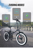 Bicicleta Eléctrica Plegable de 48V con Neumáticos Anchos de Alta Velocidad, Venta al por Mayor a Bajo Precio, Stock en EE. UU., Envío Rápido