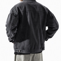 Vestes en jean pour hommes, vente en gros, lavé, élégant, Streetwear, veste en jean, ample, vêtements d'extérieur, automne, printemps