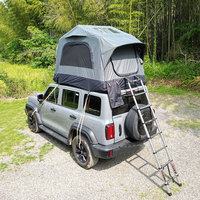 Carpa de Techo Plegable para Acampar al Aire Libre, Impermeable, para las Cuatro Estaciones, con Tela Oxford, Techo de Apertura Rápida para SUV, Una Habitación