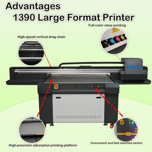 Latest Sale UV Inkjet Flatbed Printer For Tile Glass Packaging Carpet PVC Aluminum Metal Wood 1390 <strong>Large</strong> <strong>Format</strong> Printer <strong>Machine</strong> - Product Image 3
