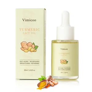 Custom Natural Organic Whitening Anti-aging Lighten Spots Turmeric Face Essential Oil Tumeric Serum Oil For Skin Lightening