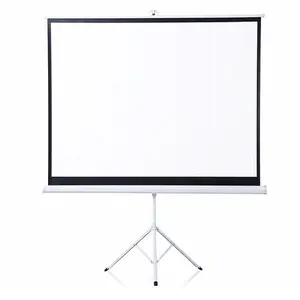 Durable Easy Pull Assemble System XYScreen 120 inch Tripod Projector Screen with Stand
