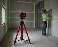 Niveau laser 3D Milwaukee 16 lignes rechargeable, niveau laser croisé pour intérieur et extérieur, outil de nivellement pour la construction