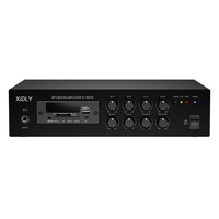 Amplificateur de puissance professionnel 60W PA avec radio FM, MP3, USB, Bluetooth pour sonorisation publique, audio commercial, église, école