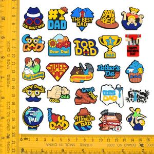 2025สินค้าขายดีรองเท้าพีวีซีของตกแต่งรองเท้าหัวเข็มขัดเครื่องประดับรองเท้าวันพ่อมีเสน่ห์สำหรับการอุดตันเสน่ห์ - Product Image 4