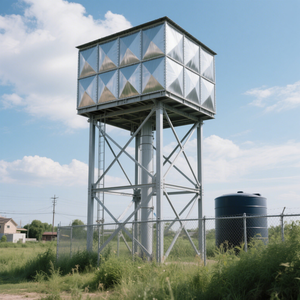 1000 Litre Square Hot Dipped Galvanized Steel <b>Water</b> Tank 100 Cubic <b>Meters</b> 220V <b>Water</b> Tank - Product Image 6