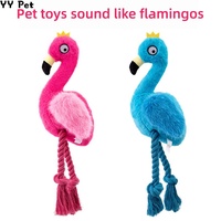 Jouets à mâcher pour animaux de compagnie, chiens et chats, écologiques, personnalisés, en gros, nouveaux jouets en peluche rembourrés flamants roses de luxe, durables, interactifs, qui couinent, 2025