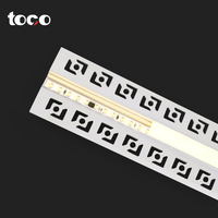 Profilé en aluminium de plâtre de canal encastré de haute qualité Lumière linéaire à LED dissimulée domestique en alliage d'aluminium