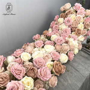 DKB Haute Qualité <span class=keywords><strong>De</strong></span> Luxe Nude Rose Artificielle Fleur Boule <span class=keywords><strong>Chemin</strong></span> <span class=keywords><strong>De</strong></span> <span class=keywords><strong>Table</strong></span> <span class=keywords><strong>De</strong></span> Mariage Décoration Fleur Chemins <span class=keywords><strong>De</strong></span> <span class=keywords><strong>Table</strong></span> Pour <span class=keywords><strong>Table</strong></span> Déco - Product Image 4
