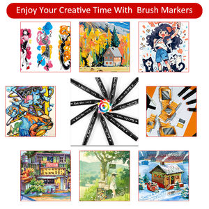 <span class=keywords><strong>Pennarelli</strong></span> Permanenti a Base Alcolica Somagi 262 Colori, Rotuladores a Doppia Punta, Marcatori Feutres Alcools, <span class=keywords><strong>Pennarelli</strong></span> Artistici - Product Image 6