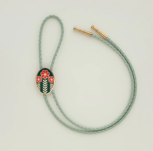 Collier chaîne de pull en laiton écologique plaqué or 18 carats avec fleur en émail, personnalisable, <span class=keywords><strong>cravate</strong></span> <span class=keywords><strong>bolo</strong></span> pour <span class=keywords><strong>femme</strong></span> pour les occasions d'anniversaire - Product Image 2