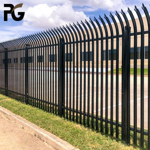 Valla y Puerta de Acero con Púas de Seguridad Residencial, Acero Claro - Product Image 3