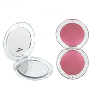 Cermin Saku Bulat Mini, Cermin Kosmetik Kecil Murah Menyala Hadiah