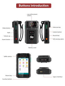 <span class=keywords><strong>Cam</strong></span>éra corporelle intelligente 5G avec reconnaissance faciale par IA, modèle 2024, pour agent <span class=keywords><strong>de</strong></span> sécurité, mini <span class=keywords><strong>cam</strong></span>éra pour enregistrement d'évidences sur <span class=keywords><strong>site</strong></span> avec carte SIM - Product Image 3