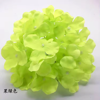 Mahkota Bunga Hydrangea Buatan Sutra Ukuran 16cm, 27 Kelopak, Bunga Besar