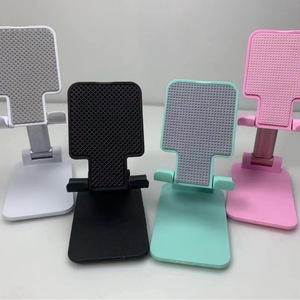 Adjustable Plastic Phone Stand Rectangular Minimalist Design Multifunctional Office Desk Holder in <b>White</b> <b>Black</b> <b>Mint</b> Pink Colors - Product Image 1