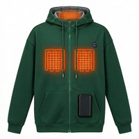 Veste chauffante en polaire avec logo personnalisé, vêtements de travail, veste chauffante Doudoune, vêtements d'hiver pour hommes, sweat à capuche chauffant