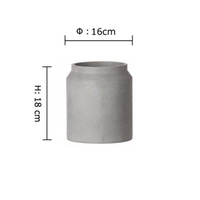 Pots à fleurs modernes minimalistes non revêtus, jardinières pour plantes succulentes, pot en béton personnalisé pour la décoration de la maison