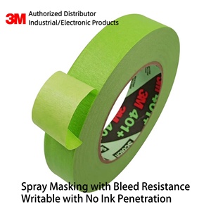 Ruban <span class=keywords><strong>de</strong></span> <span class=keywords><strong>masquage</strong></span> pour peinture automobile professionnel 3M 401 authentique, vert, 120 mètres ° Ruban adhésif en papier crépon résistant à la chaleur pour la peinture automobile - Product Image 4