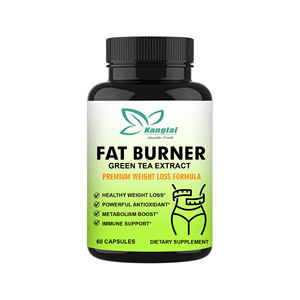 Капсулы для похудения под собственной торговой маркой с экстрактом зеленого чая для контроля веса, здорового пищеварения и сжигания жира - Product Image 1