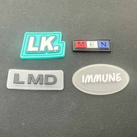 Consen petite quantité minimale de commande logo personnalisé marque lettre surélevée en caoutchouc PVC étiquette de patch pour tissu/sac