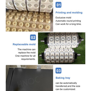 Nhỏ quay con chó khuôn Shortbread chế tạo Biscuit làm cho máy de chế tạo de Biscuit Walnut Cookie giá máy - Product Image 3