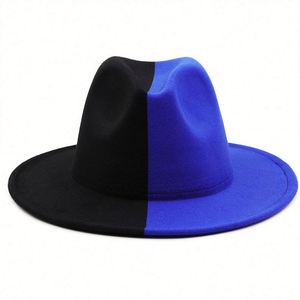 Chapeaux Fedora Bicolores pour Femmes et Hommes – Tendance Automne Hiver Européenne et Américaine – Vente en Gros - Product Image 5