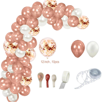 Guirlande d'arche de ballons en gros pour mariage, douche nuptiale, enterrement de vie de jeune fille, décorations et fournitures pour fête, ballons or rose