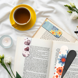 Sublimation Blank Bookmark Custom DIY Soft Magnetic Bookmark for Single-sided Printing Foldable Design Great for Reading & Gifts