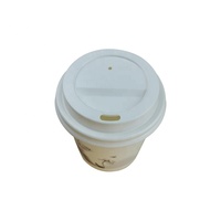 Gobelets en papier à paroi simple pour boissons chaudes à emporter, avec couvercle, imprimés avec un logo personnalisé, écologiques