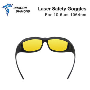 משקפי מגן בטיחות לייזר 10.6um 1064nm od4 מגן מגן משקפי מגן מגן על אייג dpss סיבים ו-co2 לייזר עובד - Product Image 3