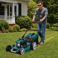Tondeuse à gazon thermique VORAN 171cc 5,5 CV 3000W, moteur 4 temps, autoportée, pour l'aménagement paysager commercial