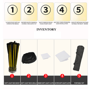 27.5 inch/70cm nhanh chóng thiết lập sâu mềm hộp với tổ ong lưới và Bowens núi Softbox cho studio ánh trăng LED ánh sáng - Product Image 2