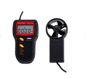 Anemómetro Digital Portátil PROVA AVM-301, Medidor de Velocidad del Viento, Medidor de Velocidad del Aire CFM, para Sistemas de Ventilación Industrial - Product Image 1