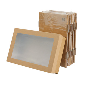 <span class=keywords><strong>Scatole</strong></span> <span class=keywords><strong>per</strong></span> <span class=keywords><strong>Alimenti</strong></span> da Asporto Personalizzate, Contenitori in Carta Kraft <span class=keywords><strong>per</strong></span> Picnic e Feste, <span class=keywords><strong>Scatole</strong></span> <span class=keywords><strong>per</strong></span> Frutta e Prodotti da Forno <span class=keywords><strong>con</strong></span> <span class=keywords><strong>Coperchio</strong></span> <span class=keywords><strong>Trasparente</strong></span> - Product Image 1