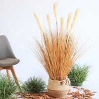 Décoration d'intérieur de style Ins, ornements en plastique artificiel en forme de roseau, bonsaï, décoration de plante d'intérieur pour Halloween, bonsaï en pot, écologique
