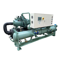 Nouvelle unité de réfrigération de refroidisseur ASCCW-60Z refroidie à l'eau de 120hp pour la chambre froide de compresseur de vis dans les industries et l'utilisation de ferme